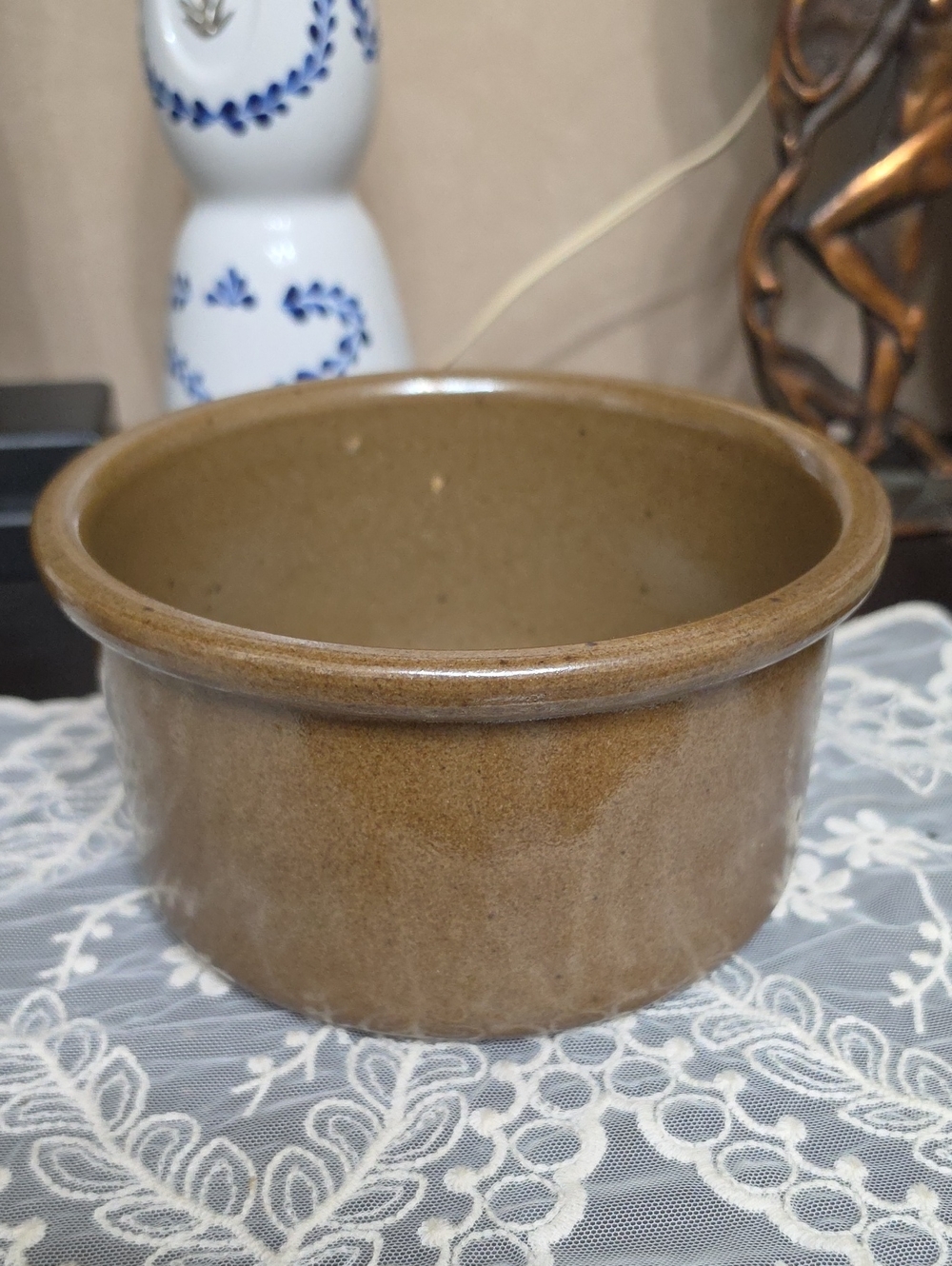 Vtg 1960 mid-century modern stoneware ramekin By ESLAU Denmark .Tue Poulsen.